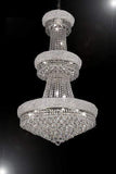 Set of 3-1 French Empire Crystal Chandelier Chandeliers H50" X W30" and 2 Empire Empress Crystal(tm) Wall Sconce Lighting W 12" H 17" - 1EA-CS/541/24+2EA-C121-1800W12SC A500-