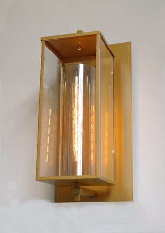 DEVEREAUX GRAND SCONCE GREAT FOR INDOOR / OUTDOOR USE - WROUGHT IRON  VINTAGE BARN METAL INDUSTRIAL URBAN LOFT RUSTIC LIGHTING  - W 11.5" H  23" D 10.5" - G7-CG/4535/1