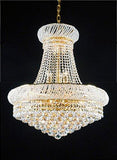 Swarovski Crystal Trimmed French Empire Crystal Chandeliers Lighting -Great for the Dining Room, Foyer, Living Room! H24" X W24" - A500-C6/CG/542/15SW