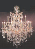 Set of 2-1 Large Foyer/Entryway Maria Theresa Empress Crystal (Tm) Chandeliers Lighting! H 60" W 52" and 1 Chandelier Crystal Lighting H30" X W28" - B12/2756/36+1 + 21532/12+1 A500-