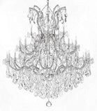 Set of 2-1 Large Foyer/Entryway Maria Theresa Empress Crystal (tm) Chandeliers Lighting! H 60" W 52" and 1 Chandelier Crystal Lighting Chandeliers H30 X W28 - CS/B12/2756/36+1 + CS/21532/12+1 A500-