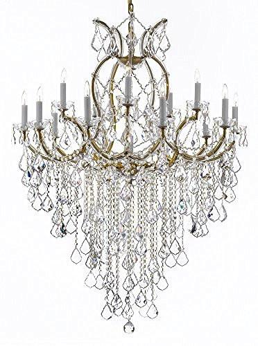 Maria Theresa Chandelier Crystal Lighting Chandeliers H 50" W 37" Great For Large Foyer / Entryway Trimmed With Spectra (Tm) Crystal - Reliable Crystal Quality By Swarovski - A500-B12/21510/15+1Sw