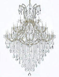 Set of 2-1 Maria Theresa Chandelier Empress Crystal (Tm) Lighting H 50" W 37" and 1 Large Foyer/Entryway Maria Theresa Empress Crystal (tm) Chandelier Lighting! H 72" W 52" - B12/21510/15+1 + GOLD/B13/2756/36+1 A500-