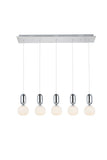 ZC121-5107D5C - Regency Lighting: Lea 5 light in Chrome Pendant