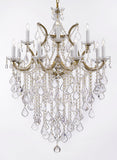 Maria Theresa Chandelier Lights Fixture Pendant Ceiling Lamp Dressed HT 40" WD 28" - Good for Dining Room, Foyer, Entryway, Living Room and More! - A500-B12/21532/12+1