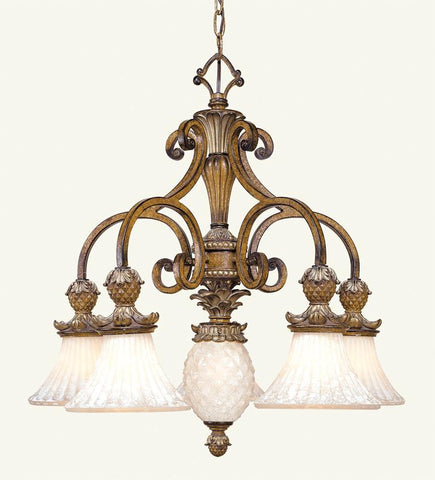 Livex Savannah 6 Light Venetian Patina Chandelier - C185-8475-57
