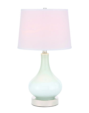 ZC121-TL3035PN - Regency Decor: Alix 1 light Polished Nickel Table Lamp