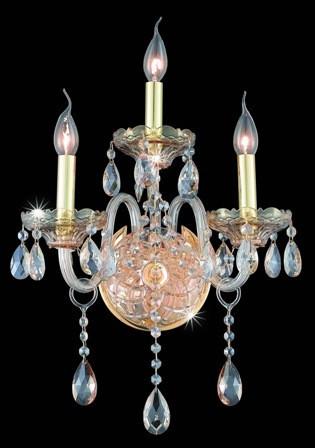 C121-7953W3GS-GS By Regency Lighting-Verona Collection Golden Shadow Finish 3 Lights Wall Sconce