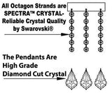 French Empire Crystal Chandelier Lighting W/ Swarovski Crystal 6Ft Tall - Perfect For An Entryway Or Foyer - A500-Silver/448/48Sw